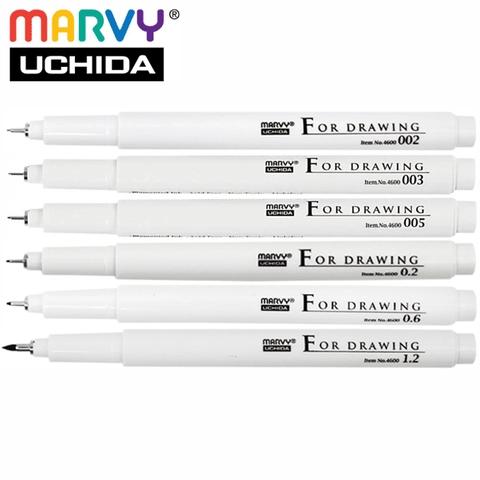 Мульти-лайнер Marvy 0.1 мм чорний — фото 2