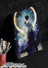 Картина за номерами Art Millennium 3Д Дівочий силует АМ-0692