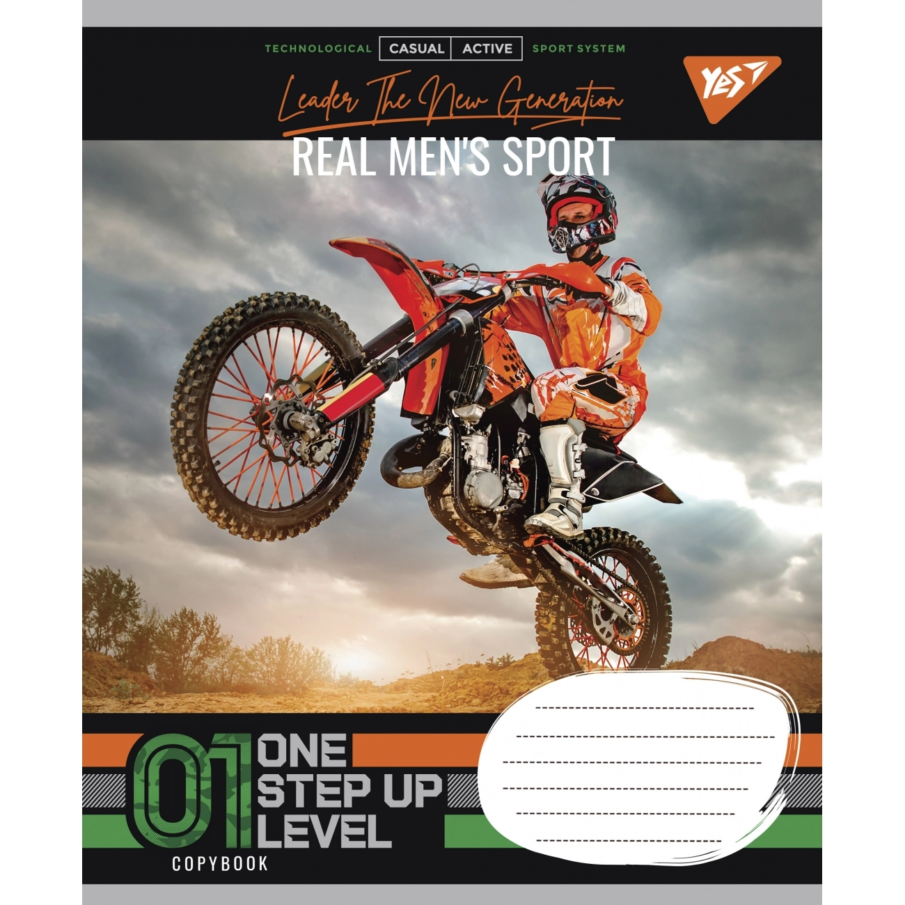 Зошит 48 аркушів лінія YES Real sport 766029