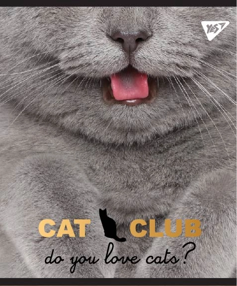 Зошит для записів А4/48 кл. YES PETS CLUB мат. ВДЛ+фольга срібло 764420