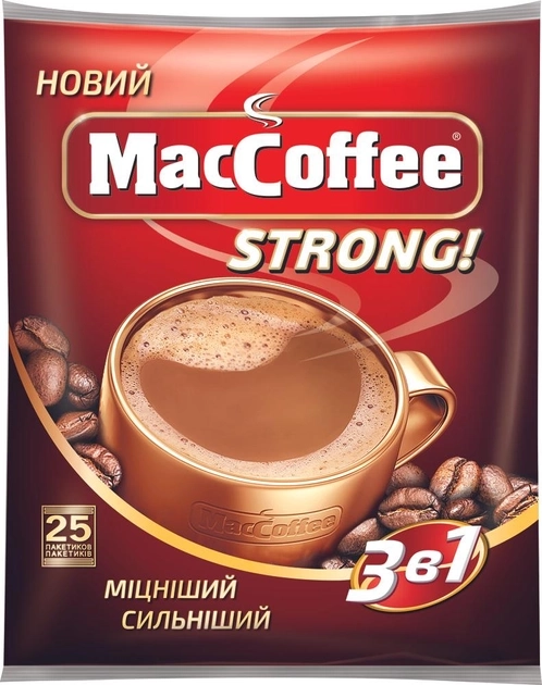 Кава 3в1 міцна MacCoffe 1шт 0953