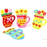 Набір для творчості Зроби аплік з фетру - Горщик з квітами 19х14см 365