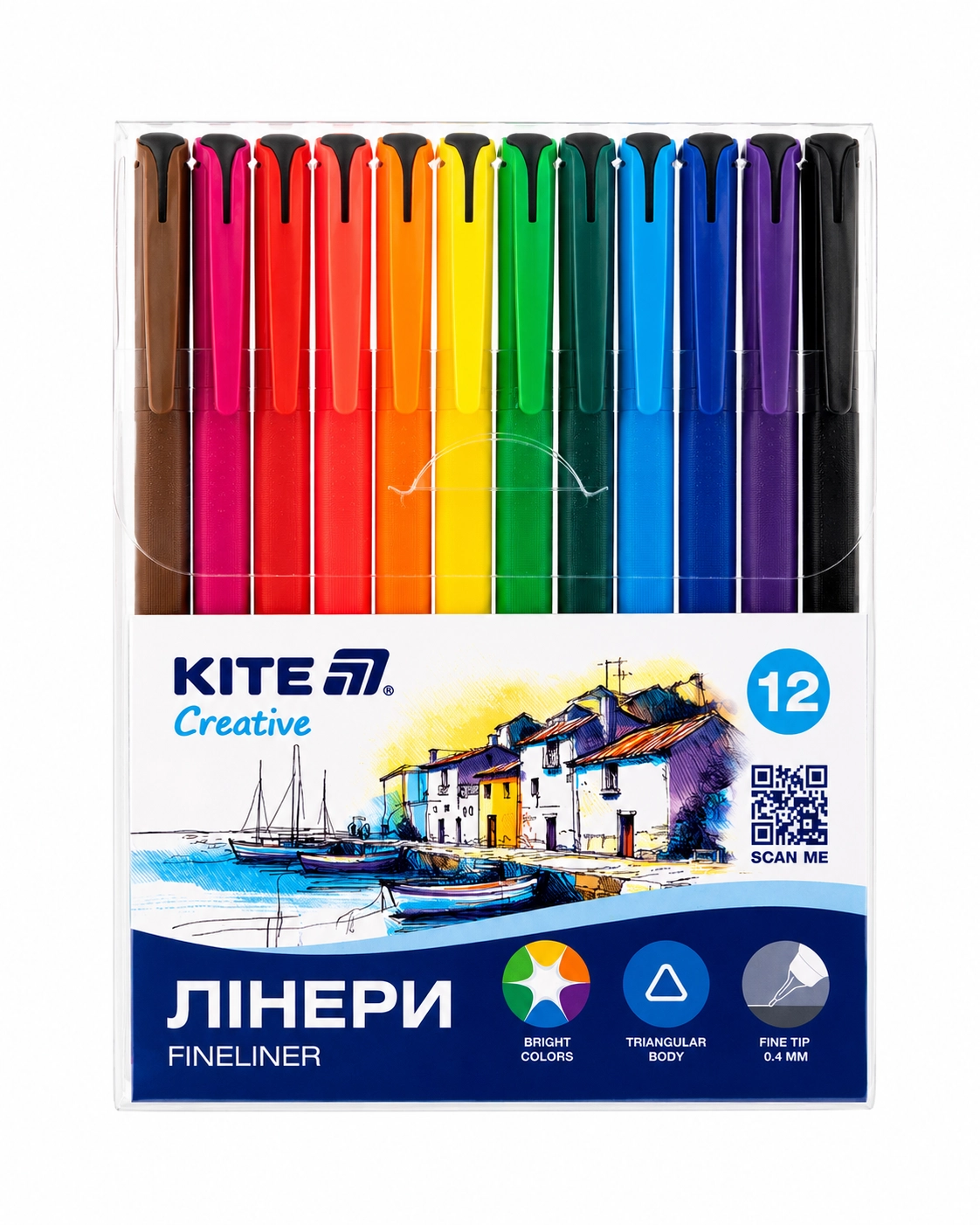Набір лінерів Kite Creative 12шт K-1164