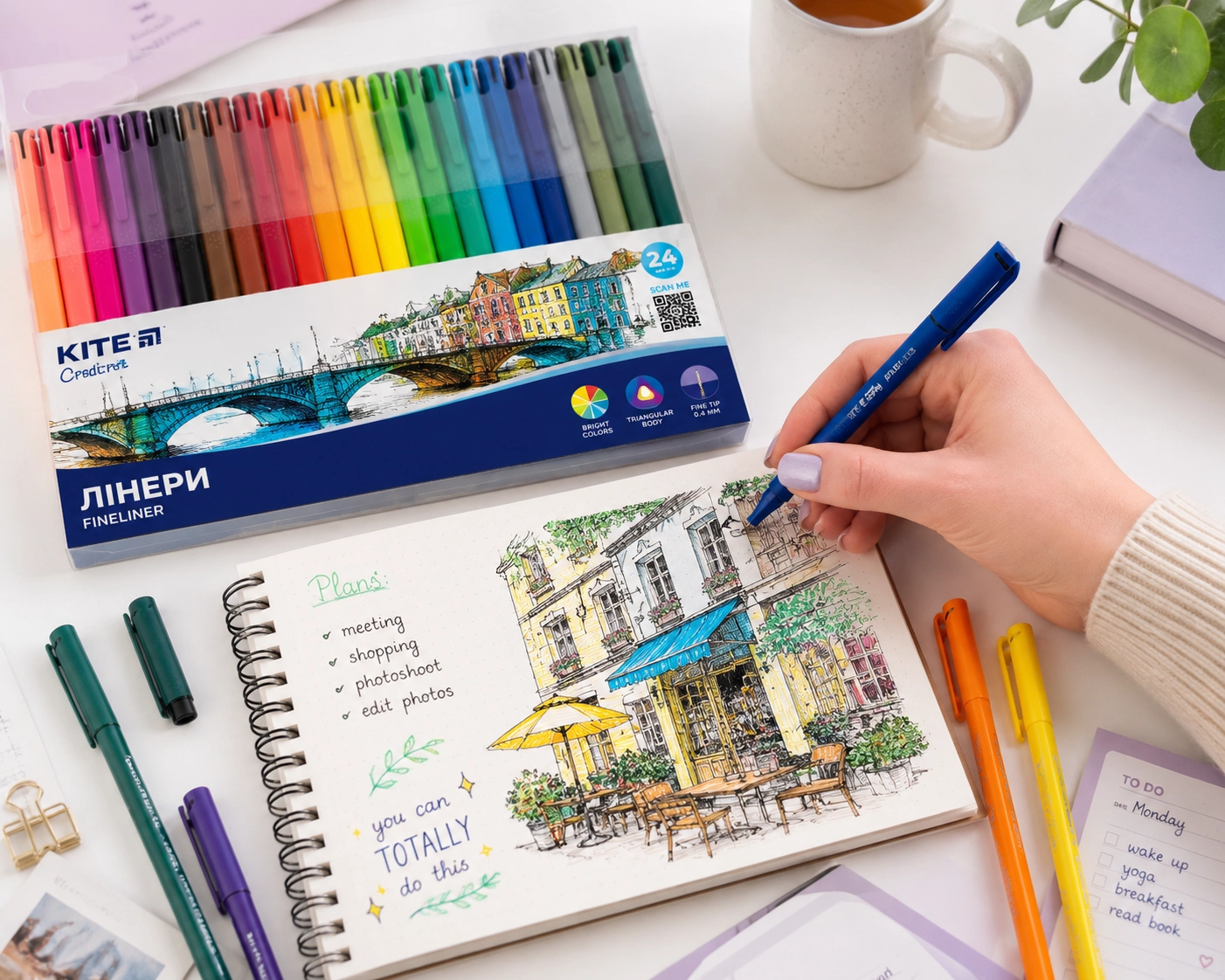 Набір лінерів Kite Creative набір 24шт K-1165