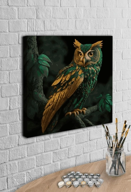Картина за номерами Art Millennium 3Д Сова АМ-0555