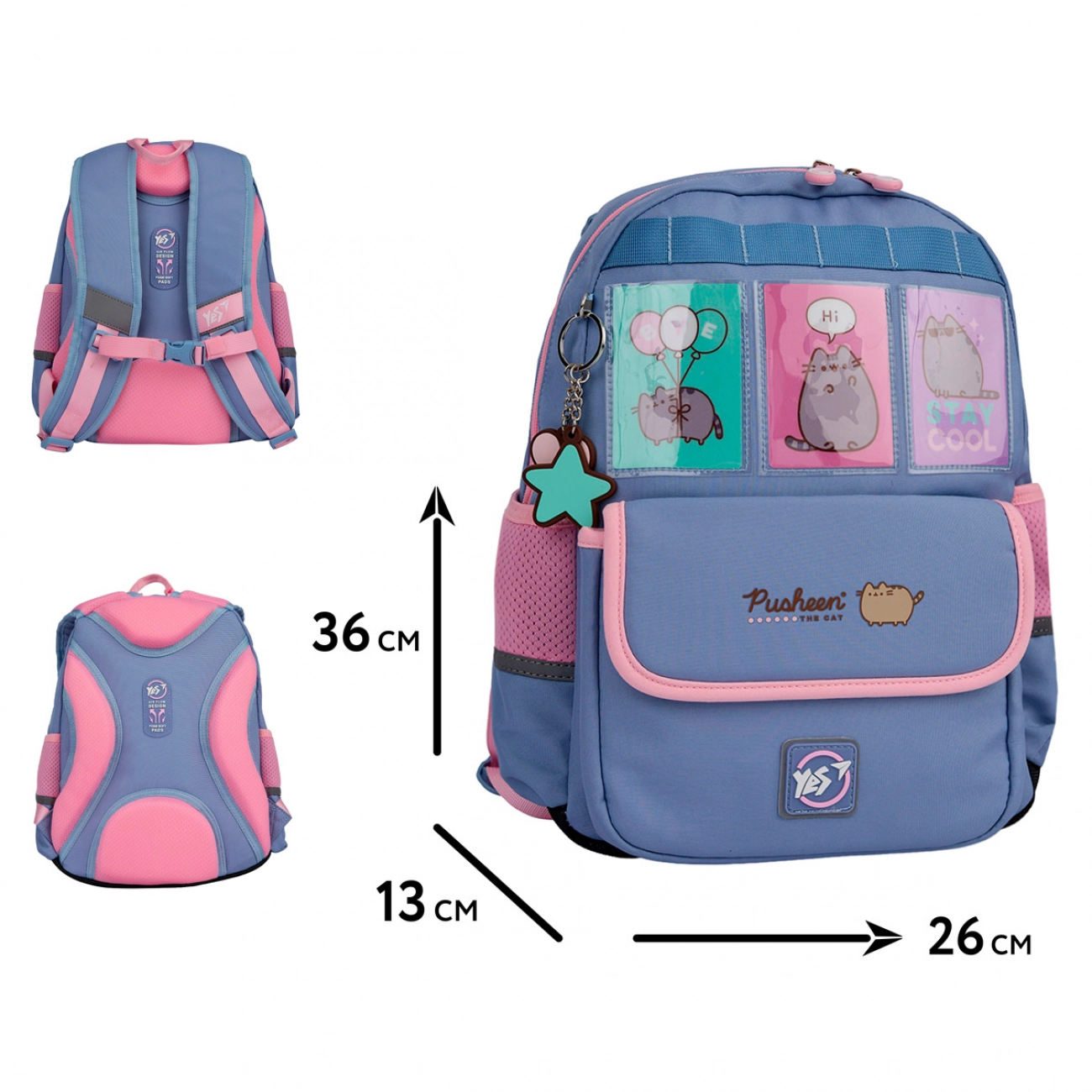 Рюкзак шкільний YES S-104 Pusheen Stay Cool — фото 2
