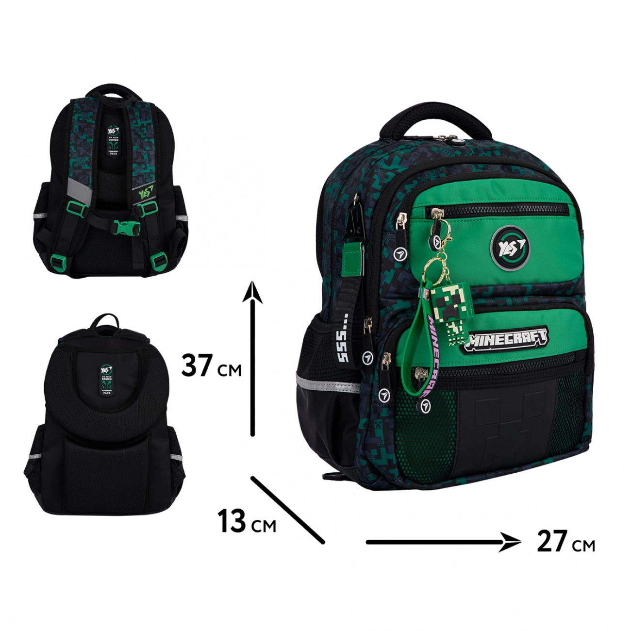 Рюкзак шкільний YES S-108 Minecraft Watch Out — фото 2