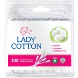 Lady Cotton Палички ватні в пол. пакеті 100шт.(50шт/ящ)