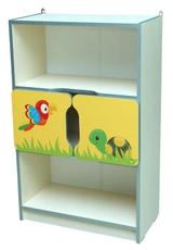 Стінка дитяча Звірята №4 напівзакритий з 2-ма малими дверима 600х300х950 5014