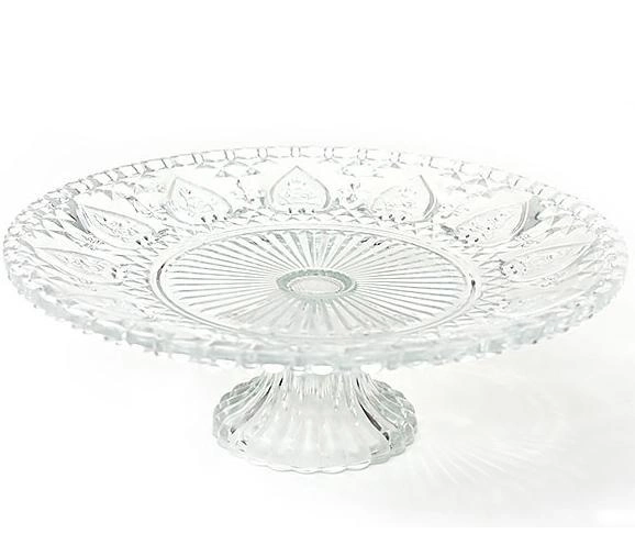 Блюдо для торта скляне на підставці 30 см 543-110 Блюдо для торта скляне на підставці 30 см 543-110