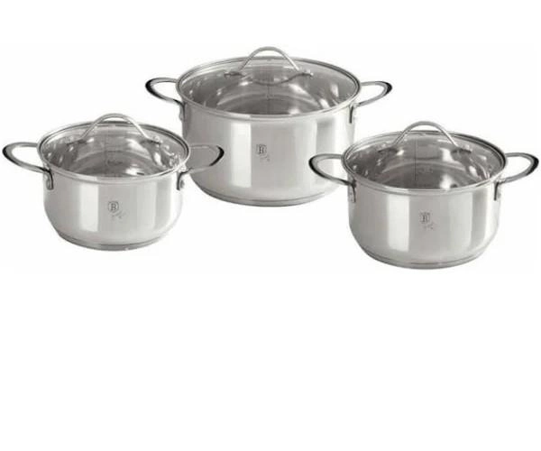 Набір кастрюль 6 предметів Silver Jewellery Collection 2,6 л BH-6662