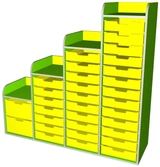 Комплект лотків до стінки дитячої під лотки Гірка 29265 22265