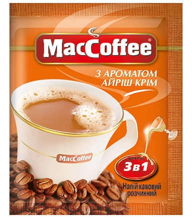 Кава 3в1 айриш крим MacCoffe 1шт 01509