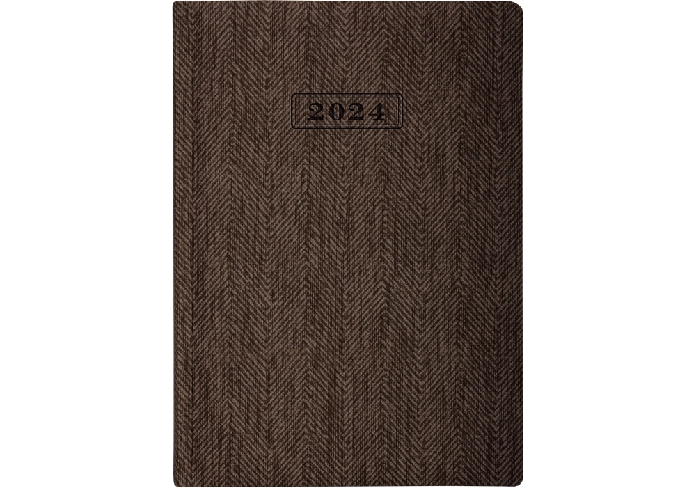Щоденник датований OPTIMA А5 2024 TWEED коричневий O26126-07