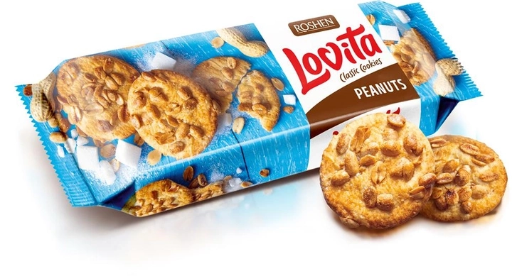 Печиво  Lovita Classic Cookies арахіс ККФ 150г