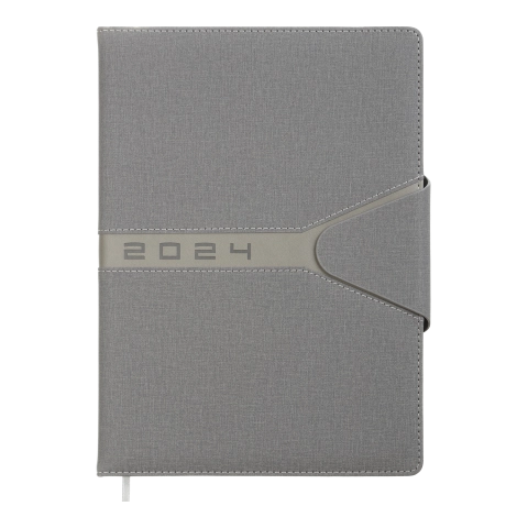 Щоденник датований BUROMAX 2024 NAVIGATOR A4 сірий BM 2746-09