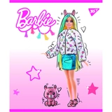 Зошит учнівський 18 аркушів клітинка Yes Преміум Barbie 766813