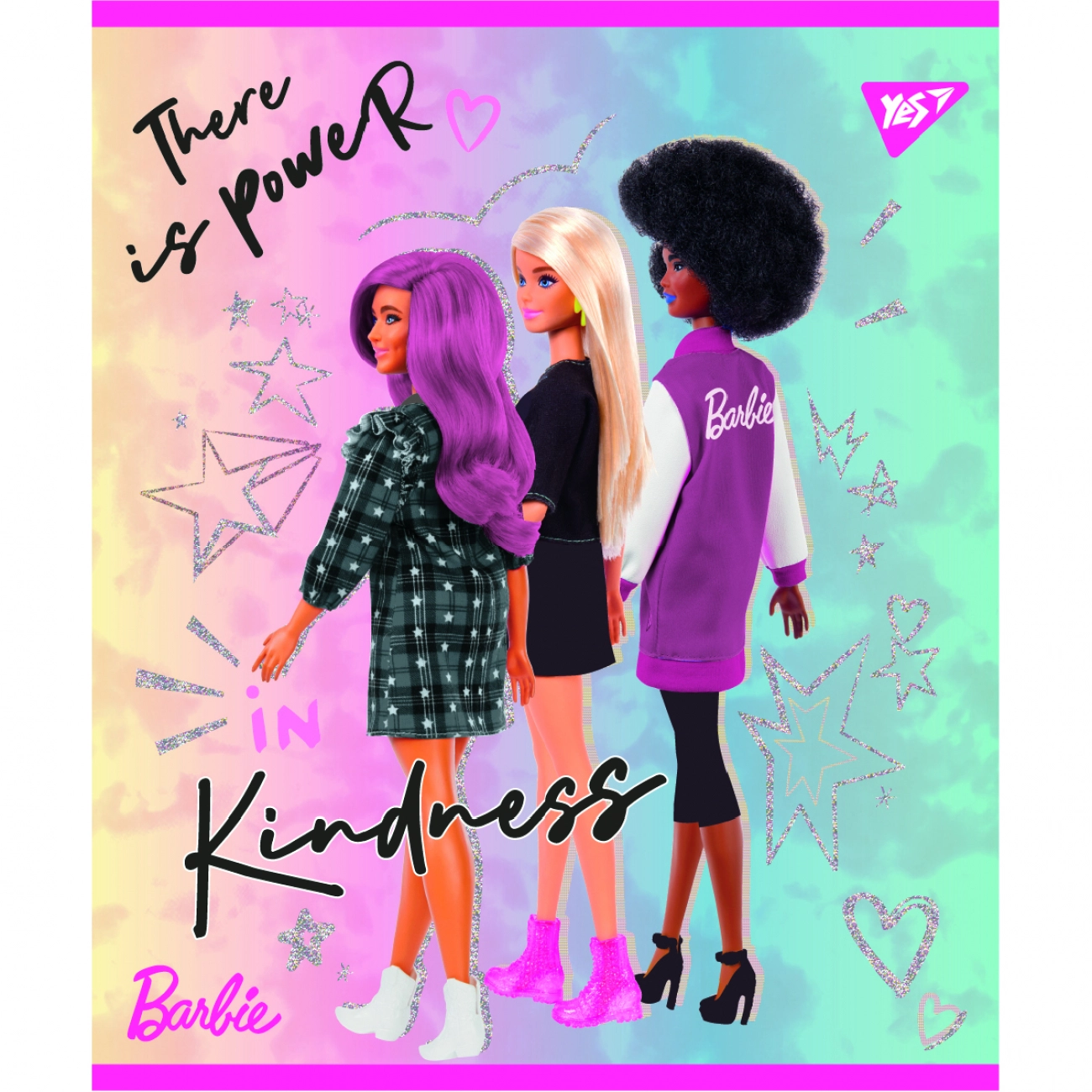 Зошит учнівський 18 аркушів клітинка Yes Преміум Barbie 766813