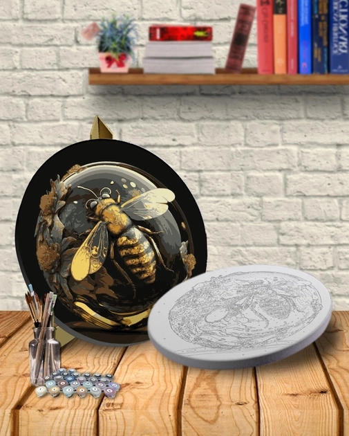 Картина за номерами Art Millennium круг Бджола АМ-0650
