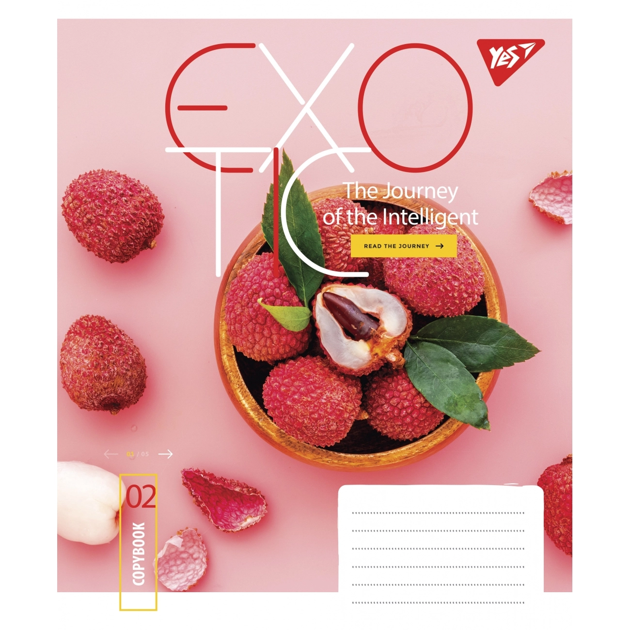 Зошит 96 аркушів лінія YES Exotic 766128