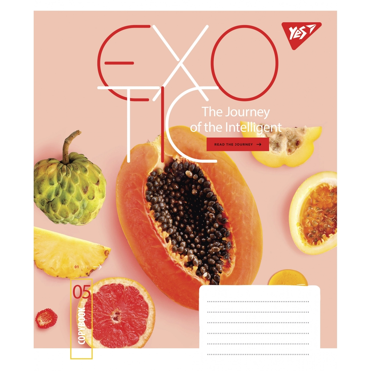 Зошит 96 аркушів лінія YES Exotic 766128