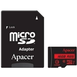 Флеш карта 16GB microSDHC Apacer Class4+adapter