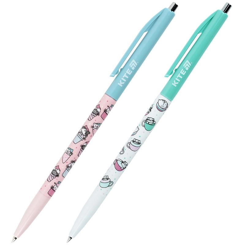 Ручка кулькова синя Kite Ice & Cup k25-361-2 Ручка кулькова синя Kite Ice & Cup k25-361-2