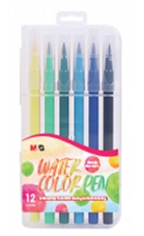 Фломастери пензлики M&G змиваються водою 12 кольорів ACP901CC