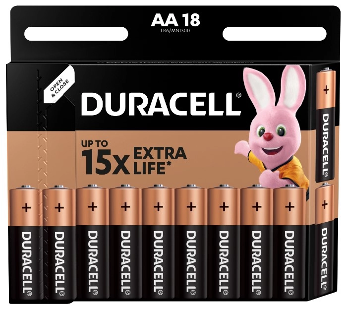 Батарейка DURACELL LR06 MN1500 1x18шт. (AA) 1.5V