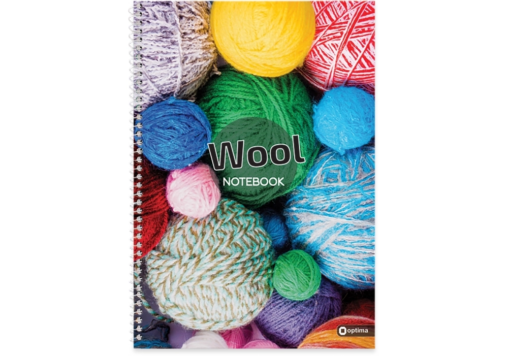 Блокнот А4 80 арк. Wool, клітинка, спіраль