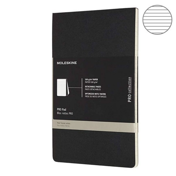 Блокнот Moleskine PRO Pad середній чорний PROPAD3BK Блокнот Moleskine PRO Pad середній чорний PROPAD3BK