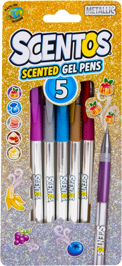 Набір ароматичних ручок Scentos Металеве сяйво 5 кольорів 12265