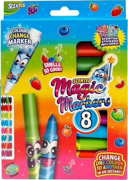 Набір ароматичних маркерів Scentos Магія кольорів 8+1 20102