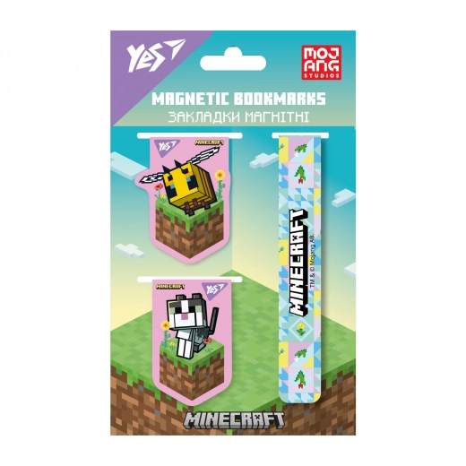 Закладки магнітні Yes Minecraft Spring 3 шт 708343