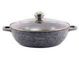 Каструля мілка з алюмінієвим покриттям МАРМУР Kamille 4100мл 0528- BL