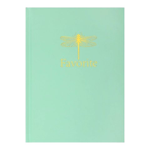 Записна книжка FAVOURITE, PASTEL, А5, 96 арк., кліт, офсет крем, тв. лам. обкл., мятна