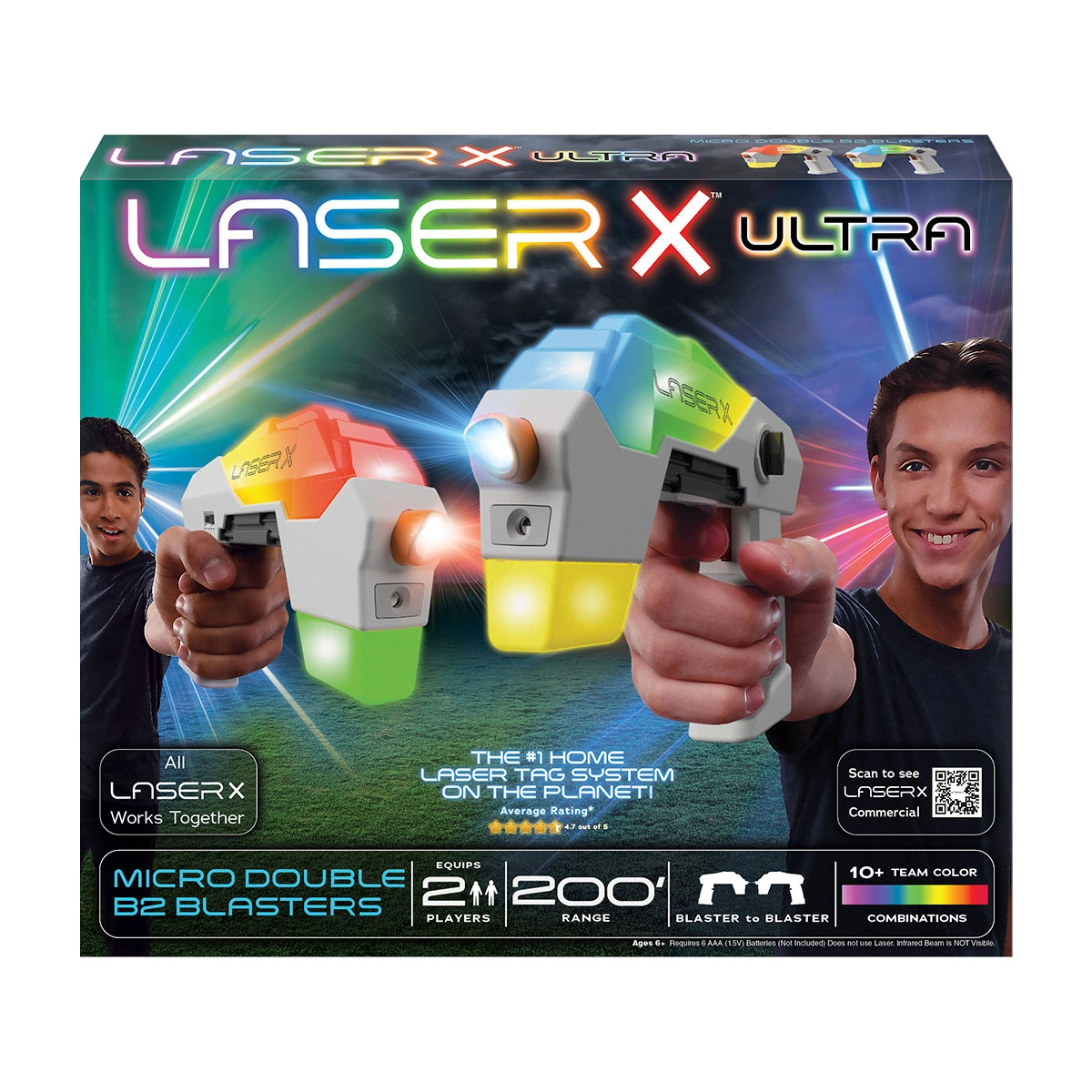 Ігровий набір для лазерних боїв - LASER X ULTRA MICRO ДЛЯ ДВОХ ГРАВЦІВ 87551