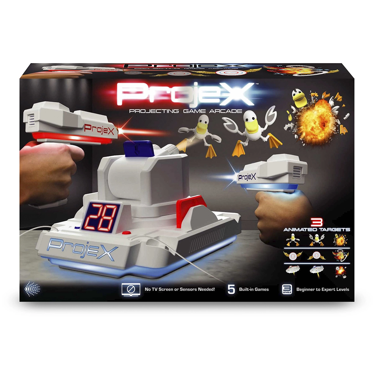 Ігровий набір для лазерних боїв - ПРОЕКТОР LASER X ANIMATED 52608