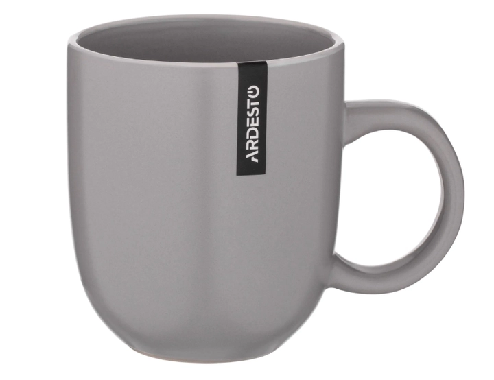 Чашка керамічна Ardesto Cremona 390 мл Dusty grey AR2939GRC