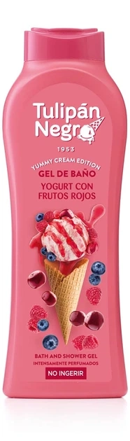 Гель для душу Tulipan Negro Yummy Cream Ягідний йогурт 650мл