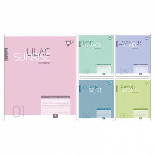 Зошит учнівський 36 аркушів лінія Yes Colouring 767965 Зошит учнівський 36 аркушів лінія Yes Colouring 767965