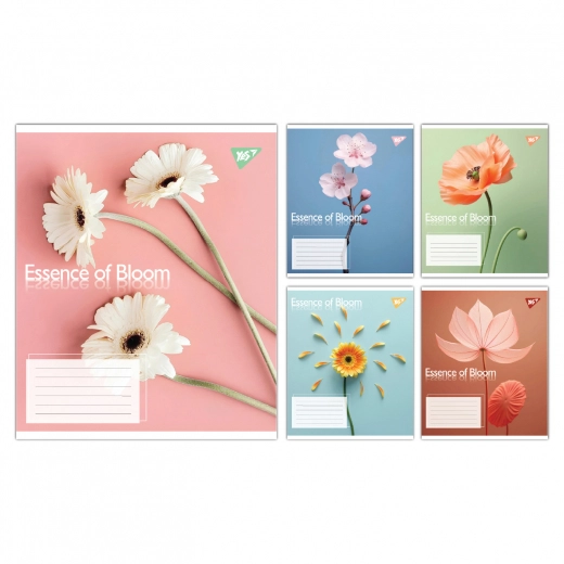 Зошит учнівський 36 аркушів лінія Yes Essence of Bloom 767720 Зошит учнівський 36 аркушів лінія Yes Essence of Bloom 767720