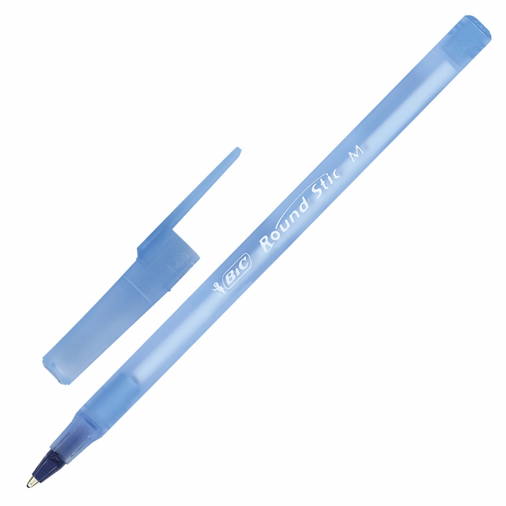 Ручка масляна Round Stic BIC синя
