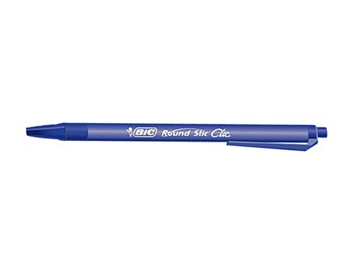 Ручка масляна Round Stic Клик BIC синя