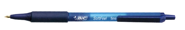 Ручка масляна автоматична Софт Клик грип BIC синя