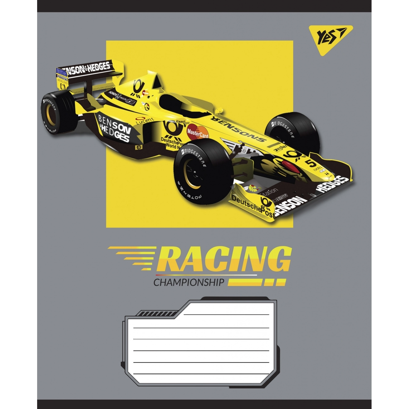 Зошит 24 кл. YES Racing championship