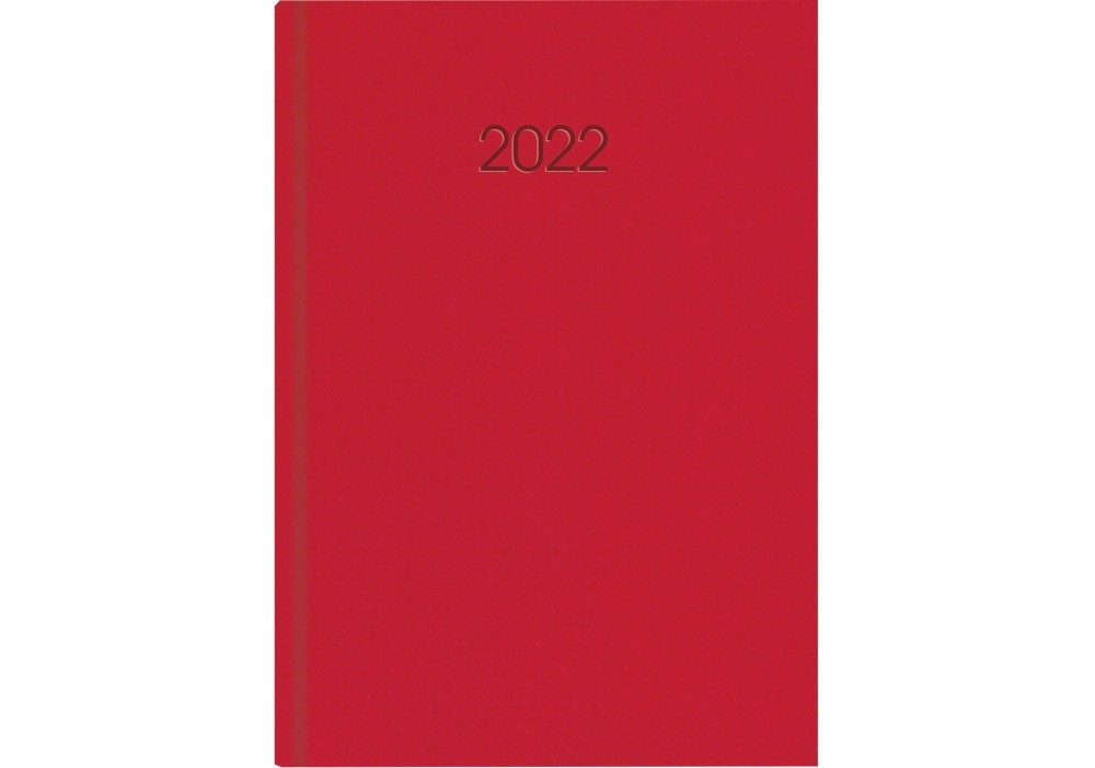 Щоденник датований ECONOMIX А5 2024 КЛІТИНКА червоний E21609-03