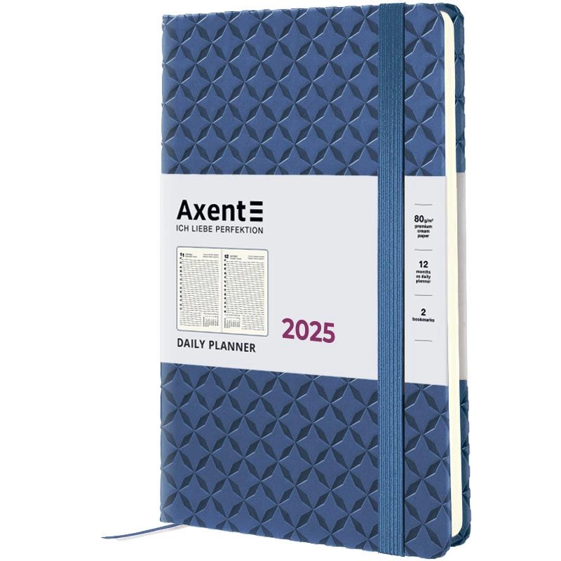Щоденник датований 2025 Axent Partner Gently А5 темне море 8822-25-05-А