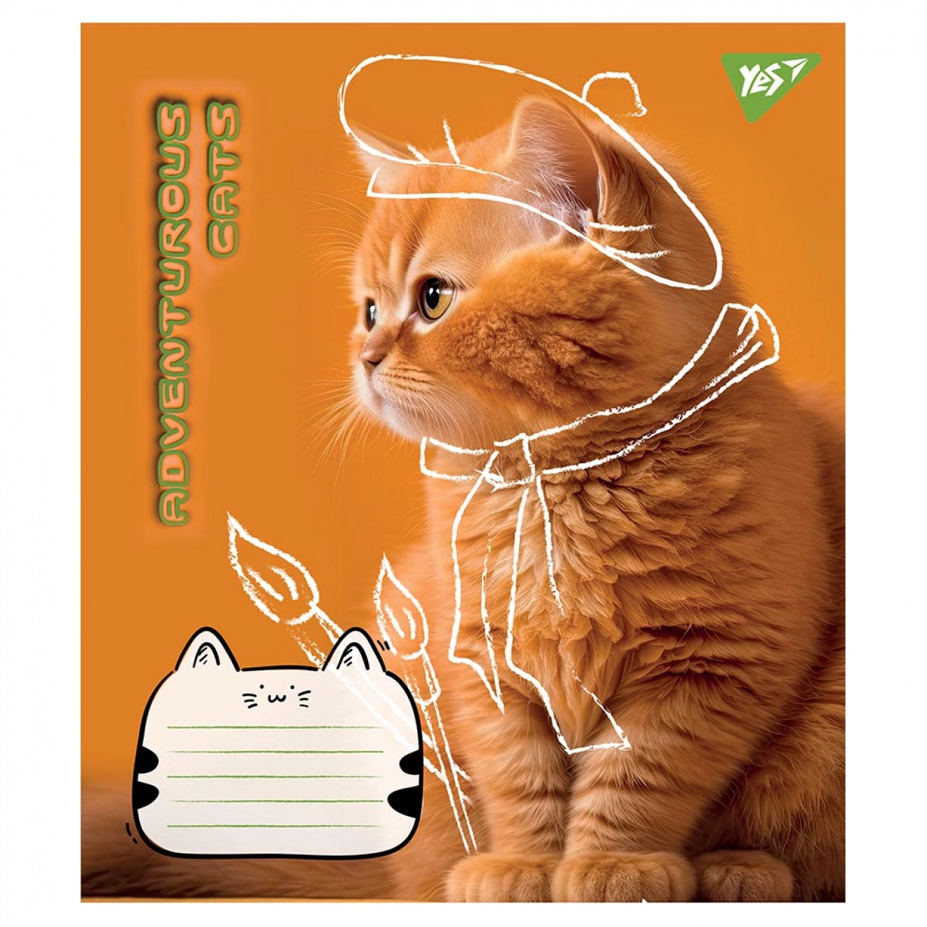 Зошит 24 аркуша клітинка 1 Вересня Adventurous cats 766630