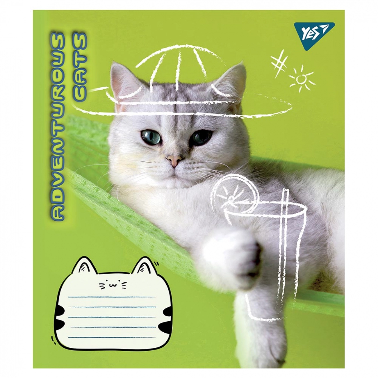 Зошит 24 аркуша клітинка 1 Вересня Adventurous cats 766630